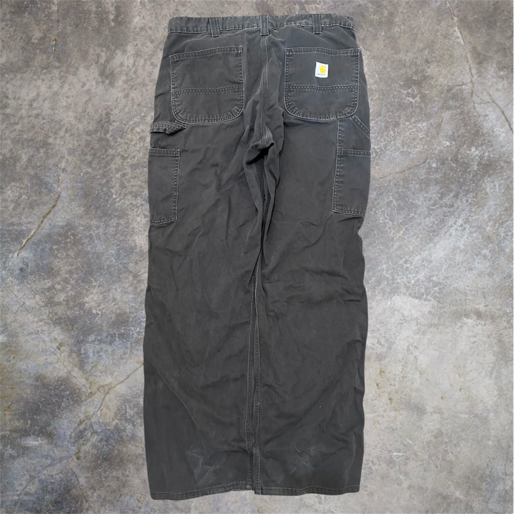Carhartt B324 Relaxed Fit Twill Utility Work Pants Black Sz 36x36